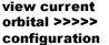 View Current orbit configuration